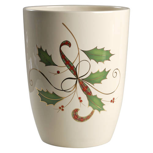 Holiday Nouveau Gold China Waste Basket
