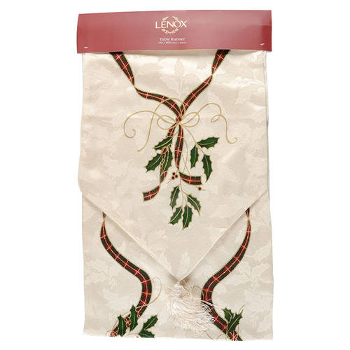 Holiday Nouveau Gold 14" X 90" Cloth Table Runner