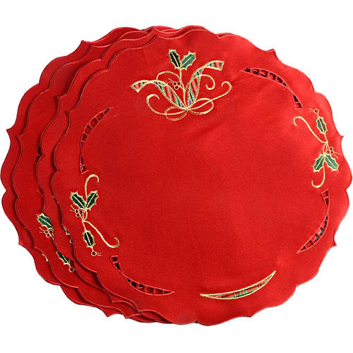 Holiday Nouveau Gold Cloth Placemat - Set of 4