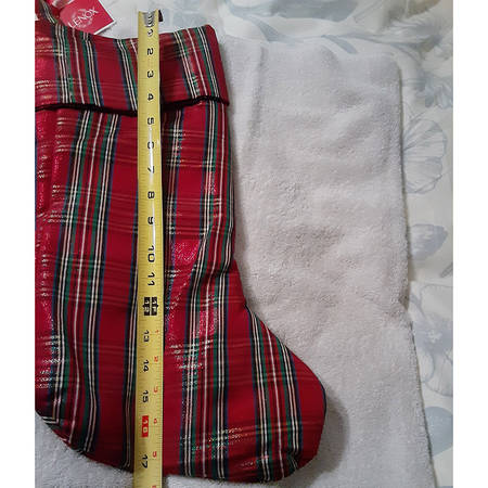 Holiday Nouveau Gold Cloth Stocking