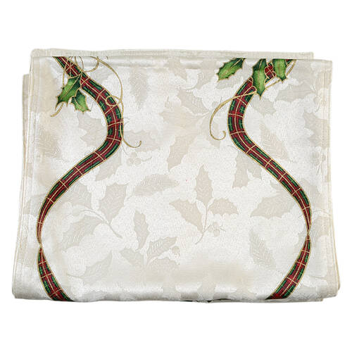Holiday Nouveau Gold 14" X 90" Cloth Table Runner by Lenox