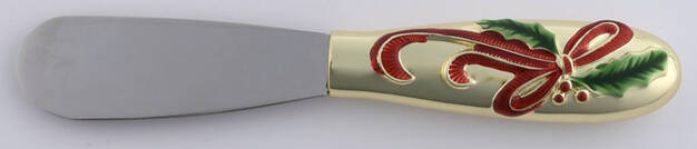 Holiday Nouveau Gold Individual Cheese Spreader