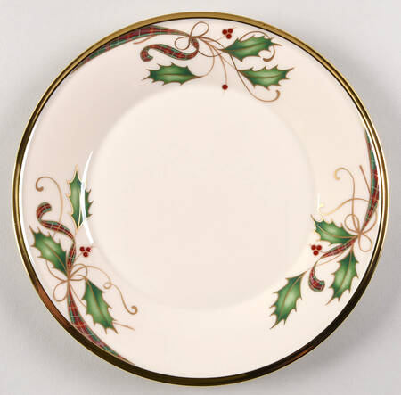 Holiday Nouveau Gold Accent Luncheon Plate