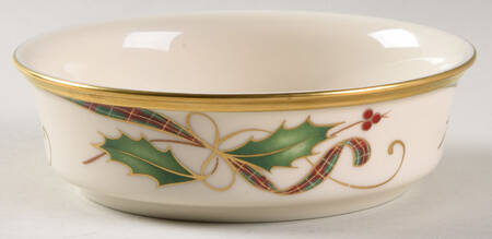 Holiday Nouveau Gold Fruit/Dessert (Sauce) Bowl