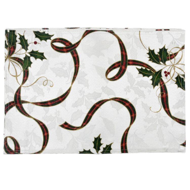 Holiday Nouveau Gold Cloth Placemat - Set of 4