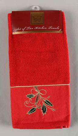 Holiday Nouveau Gold (Set of 2) Cloth Hand Towels