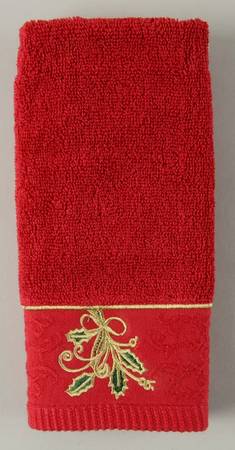 Holiday Nouveau Gold Cloth Fingertip Towel