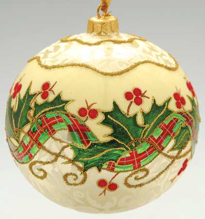 Holiday Nouveau Gold Jumbo Ornament