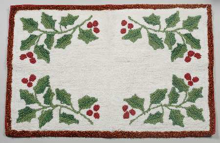Holiday Nouveau Gold Bath Rug