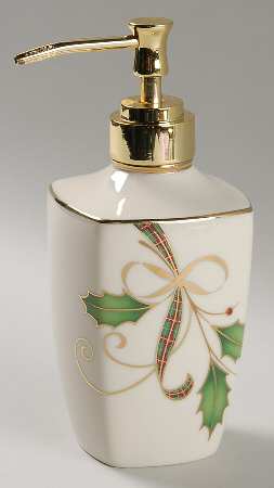 Holiday Nouveau Gold Lotion Dispenser by Lenox