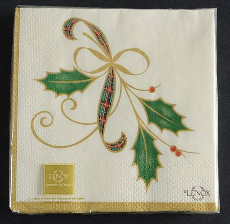 Holiday Nouveau Gold Package of Paper Cocktail Napkins