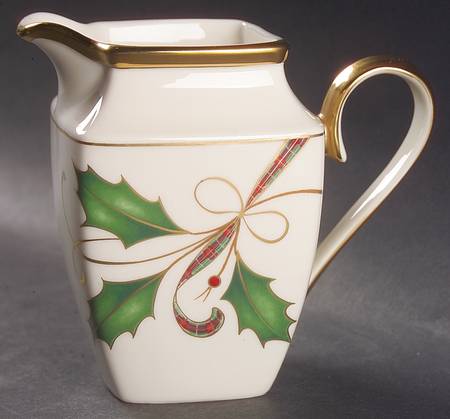 Holiday Nouveau Gold Square Creamer