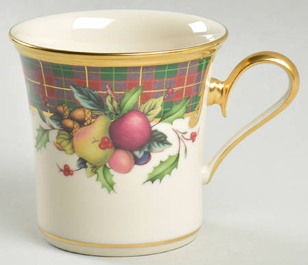 Holiday Tartan Accent Mug