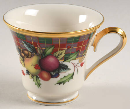 Holiday Tartan Footed Cup