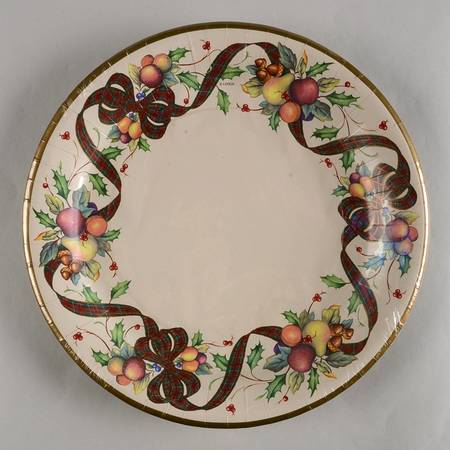 Holiday Tartan (Pack of 12) Paper Dinner Plates