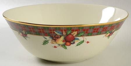 Holiday Tartan 10" Bowl for Tier Bowl Set