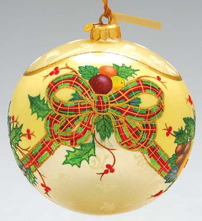 Holiday Tartan Jumbo Ornament