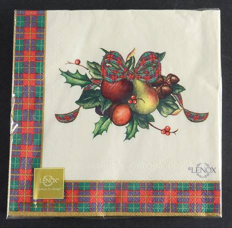 Holiday Tartan Package of Paper Luncheon Napkins