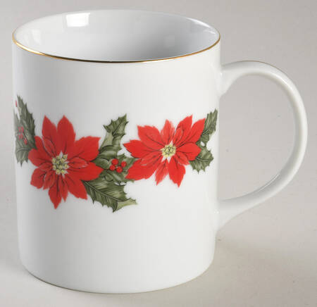 Poinsettia (White Background) Mug