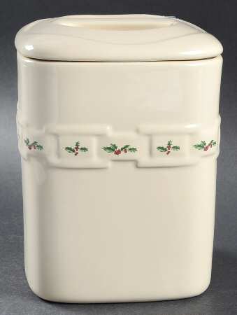 Holly Medium Square Canister & Lid