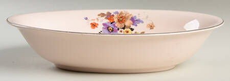 Springtime 9" Oval Vegetable Bowl by Limoges-American