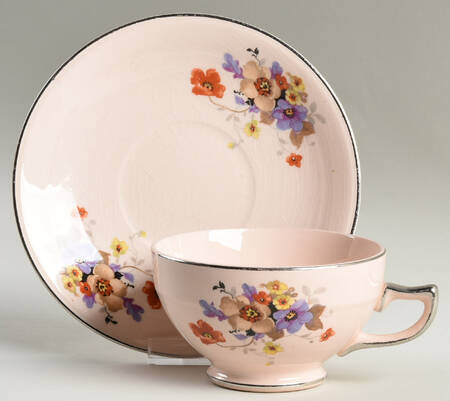 Springtime Footed Cup & Saucer Set