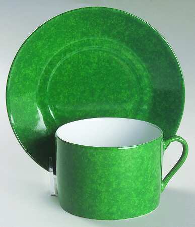 Mouchete Emerald Green Breakfast Cup & Saucer Set