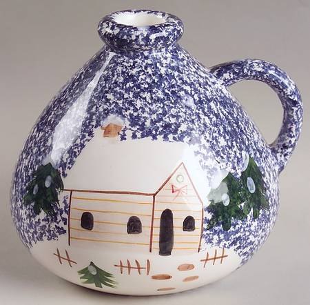 Holiday Mountain Lodge Figural Candlestick