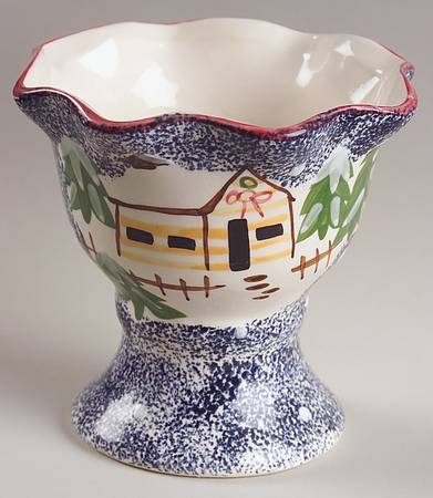 Holiday Mountain Lodge 4" Pillar Candleholder