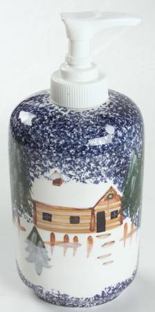 Holiday Mountain Lodge Soap Dispenser