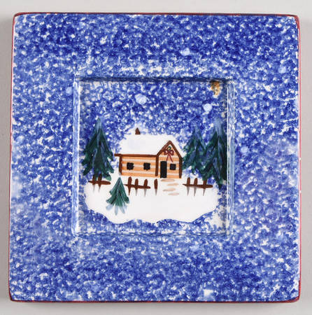 Holiday Mountain Lodge Tea Tile