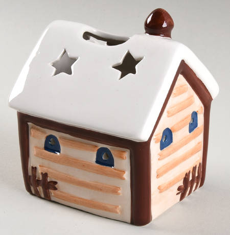 Holiday Mountain Lodge Top for Figural Cottage Candle House