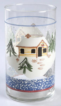 Holiday Mountain Lodge 24 Oz Glassware Cooler