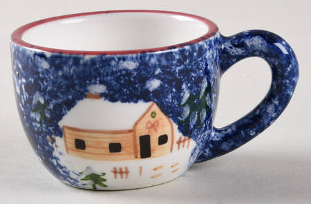 Holiday Mountain Lodge Flat Demitasse Cup