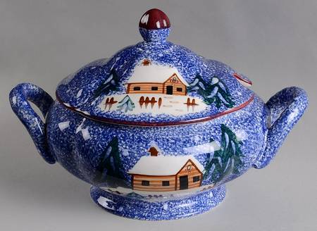Holiday Mountain Lodge Tureen &  Lid