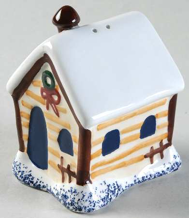 Holiday Mountain Lodge Figural Salt Shaker