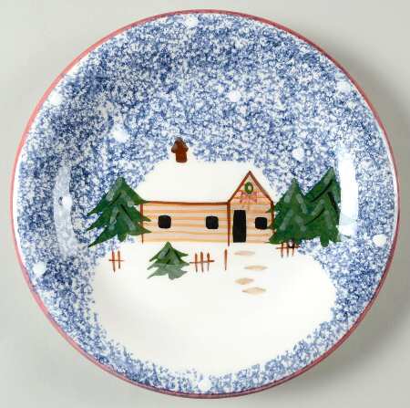 Holiday Mountain Lodge Salad Plate