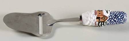 Holiday Mountain Lodge Cheese Plane with Stainless Plane