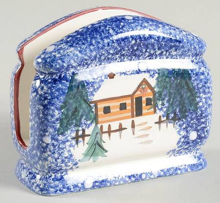 Holiday Mountain Lodge Napkin Holder