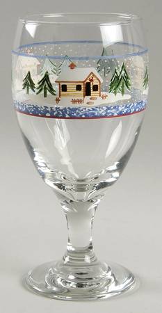 Holiday Mountain Lodge 16 Oz Glassware Iced Tea