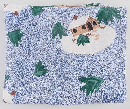 Holiday Mountain Lodge 50 X 65 Rectangular Tablecloth