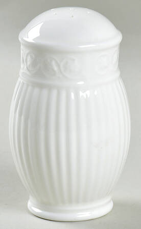 White Linen Salt Shaker