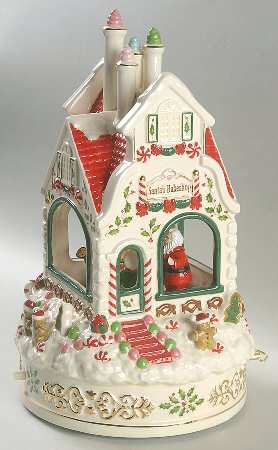 Holiday (Dimension) Santa's Bake Shop Musical Centerpiece