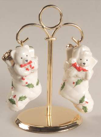 Holiday (Dimension) Hanging Salt & Pepper Set w/Metal Stand