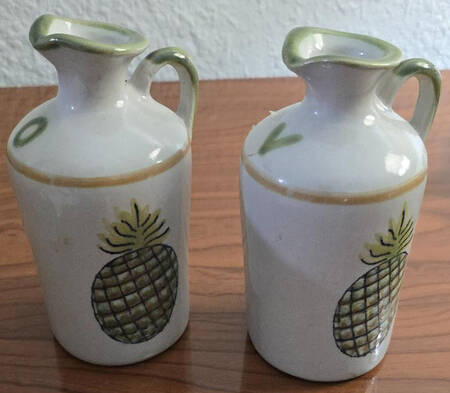 Pineapple Oil Cruet No Stopper