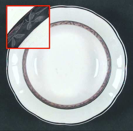 Etched Platinum (Scalloped) by Limoges-American