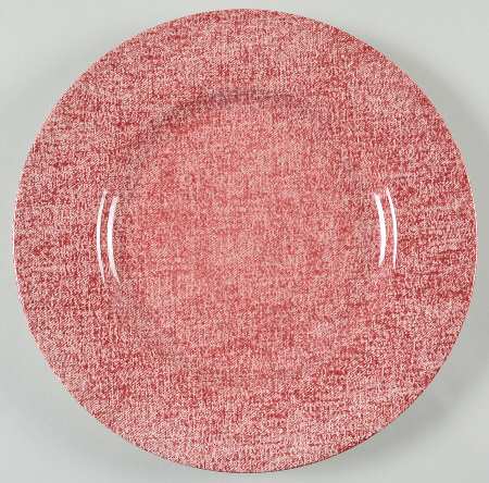 Denim Red Salad Plate