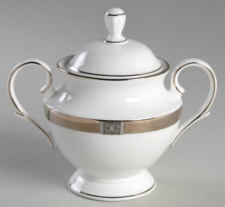 Jewel Platinum Sugar Bowl & Lid