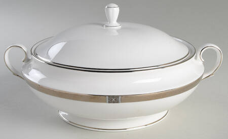Jewel Platinum Round Covered Vegetable by Lenox