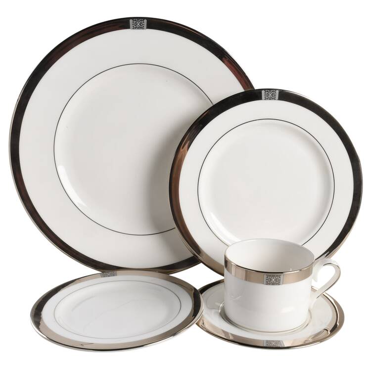 Jewel Platinum 5 Piece Place Setting